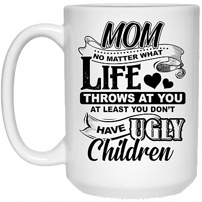 15 oz. White Mug