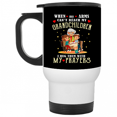 14 oz. White Travel Mug
