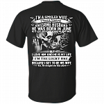 I'm A Spoiled Wife I Have A Freaking Awesome Husband He was Born in June Print On Back T-Shirt