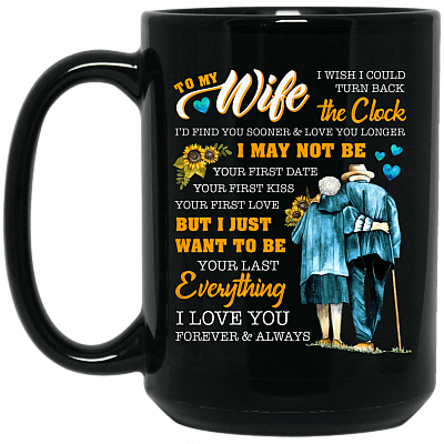 15 oz. Black Mug