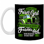 Behind Every Farm-Girl Who Believes In Herself Ceramic Coffee Mug - Beer Stein -Water Bottle - Color Changing Mug