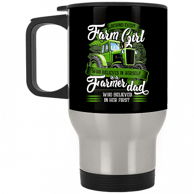 14 oz. Silver Travel Mug