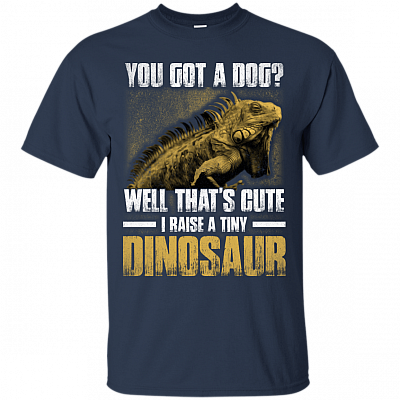 Alternative view of I Raise A Tiny Dinosaur T-Shirt - Funny Lizard Shirt