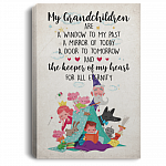 My Grandchildren Are A Window To My Past Gallery Wrapped Framed Canvas Prints - Unframed Poster - Home Decor Wall Art