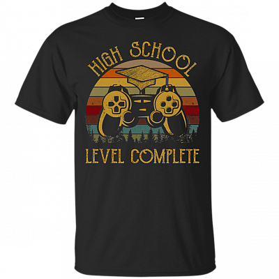 High School Graduation T-Shirt - Funny Gamer Graduation Gift 2019 Shirt