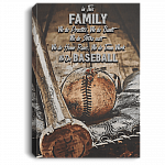 In This Family We Do Practice We Do Bunts Gallery Wrapped Framed Canvas Prints - Unframed Poster - Home Decor Wall Art