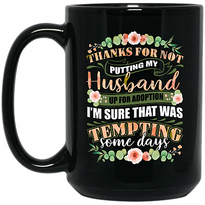 15 oz. Black Mug