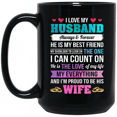 15 oz. Black Mug