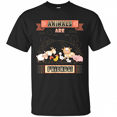 Animals Are Friends T-Shirt - Vegan Shirt - Vegan Gifts For Women #1