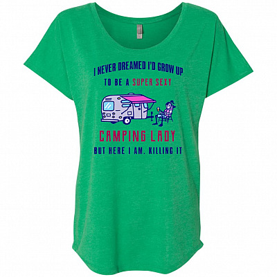 Ladies Triblend Dolman Sleeve