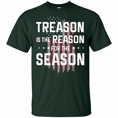 Alternative view of Treason Is The Reason For The Season American T-Shirt