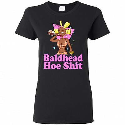 Bald Head Drinking Wine Hoe Shit Premium Ladies T-Shirt -Triblend Dolman Sleeve T-Shirt