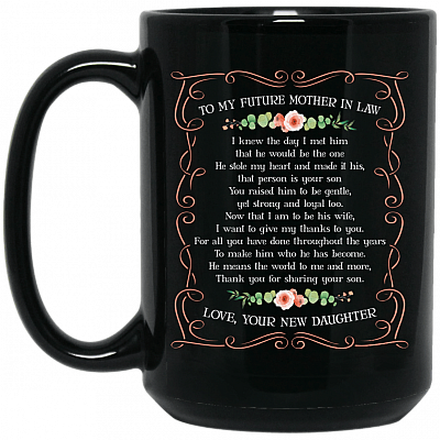15 oz. Black Mug