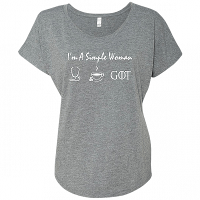 Ladies Triblend Dolman Sleeve