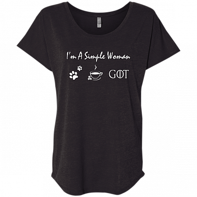 Ladies Triblend Dolman Sleeve