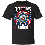 Proud To Have Served United-States Navy - Navy-Veteran T-shirt- V-neck Tee