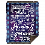 I Thought Of You Today But That Is Nothing New Yesterday Fleece Blanket - Premium Sherpa Blanket - Woven Blanket