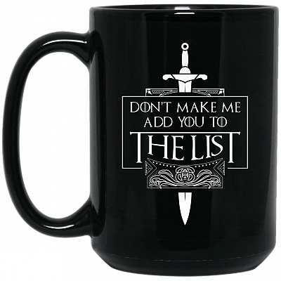 15 oz. Black Mug