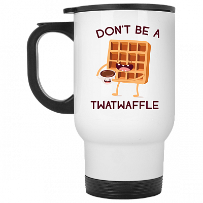14 oz. White Travel Mug