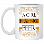A Girl Has No Beer Funny Girl No Name Ceramic Coffee Mug - Beer Stein - Water Bottle - Color Changing Mug