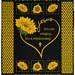 Jesus It's Not Religion It's A Relationship Blanket
