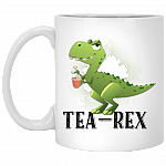 Te-a Rex Ceramic Coffee Mug - Beer Stein -Water Bottle - Color Changing Mug