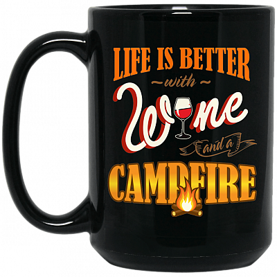 15 oz. Black Mug