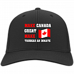Make Canada Great Make Trudeau An Inmate Twill Cap - High-Profile Snapback Hat - Trucker Hat