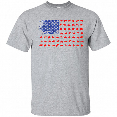 Turtles Us Flag T-Shirt - Funny Turtles Us Flag Shirt