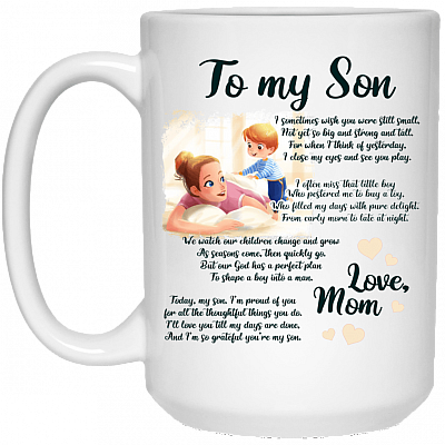15 oz. White Mug