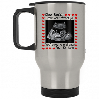14 oz. Silver Travel Mug