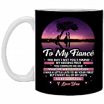 To My Fiancé The Day I Met You I Found My Missing Piece Ceramic Coffee Mug - Beer Stein - Water Bottle - Color Changing Mug