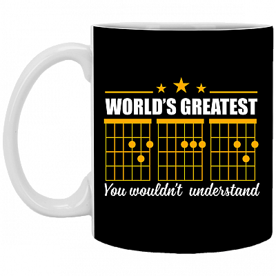 World's Greatest-Dad You Wouldn't Understand Guitar Chord Ceramic Coffee Mug - Beer Stein -Water Bottle - Color Changing Mug