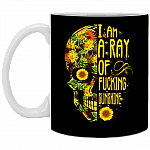 Ray Of F*cking Sunshine Skull Coffee Mug - Beer Stein -Water Bottle - Color Changing Mug