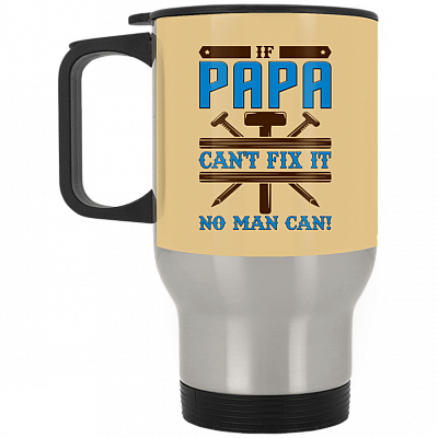 14 oz. Silver Travel Mug