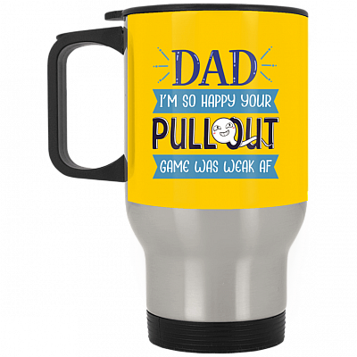 14 oz. Silver Travel Mug