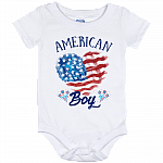 American-Boy Baby Onesie - Baby Infant Bodysuit