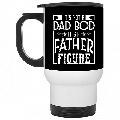 14 oz. White Travel Mug