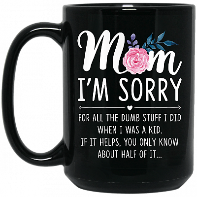 15 oz. Black Mug