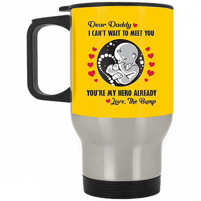 14 oz. Silver Travel Mug