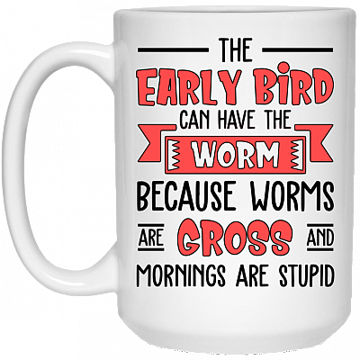 15 oz. White Mug
