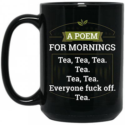15 oz. Black Mug