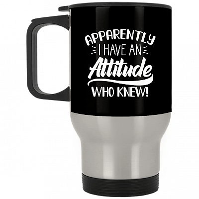 14 oz. Silver Travel Mug