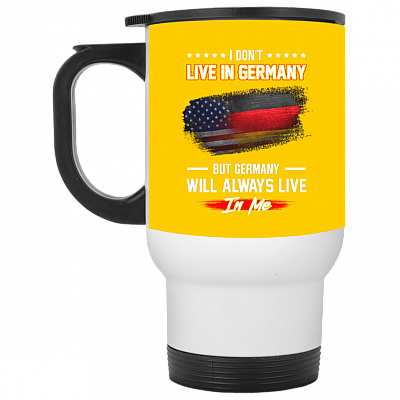 14 oz. White Travel Mug