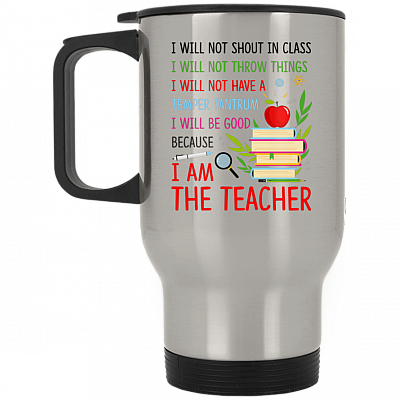 14 oz. Silver Travel Mug
