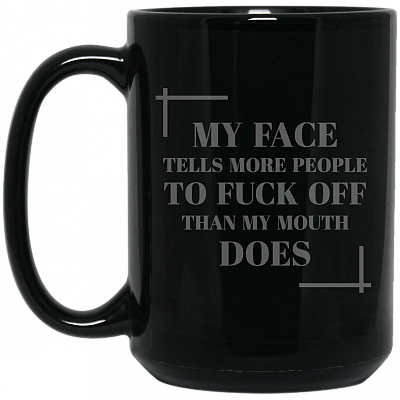 15 oz. Black Mug