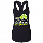 Tequila Squad Cotton Tank Top Tee - Ladies Racerback Tank