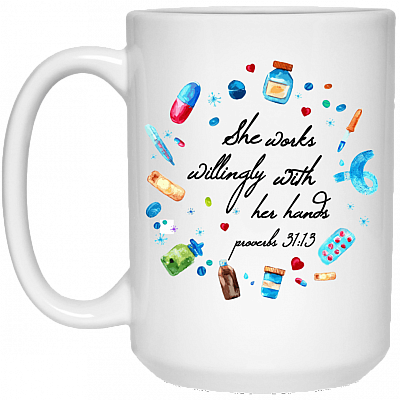 15 oz. White Mug