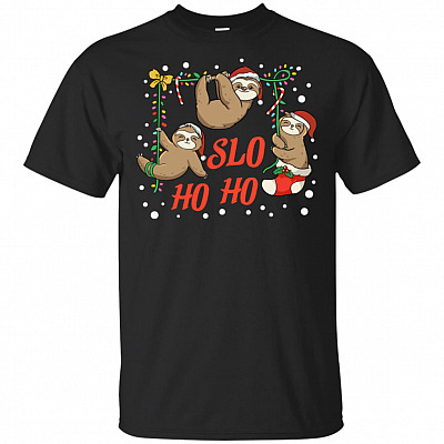 Slo Ho-Ho-Ho Christmas T-Shirt - Cute Christmas Party Gift Shirt
