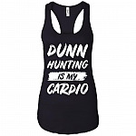 Dunn Hunting Is My Cardio Cotton Tank Top Tee - Ladies Racerback Tank